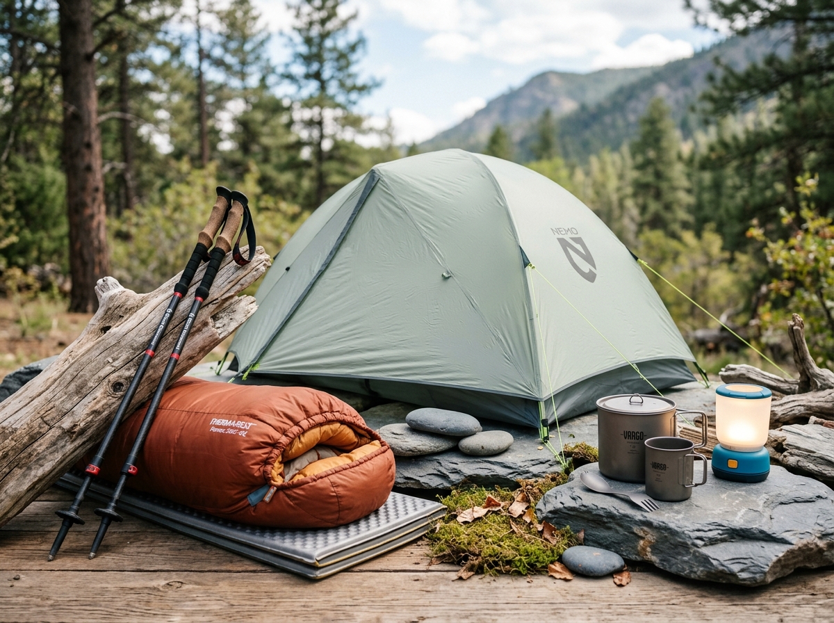 Wholesale camping equipment tents sleeping bags and trekking poles in China