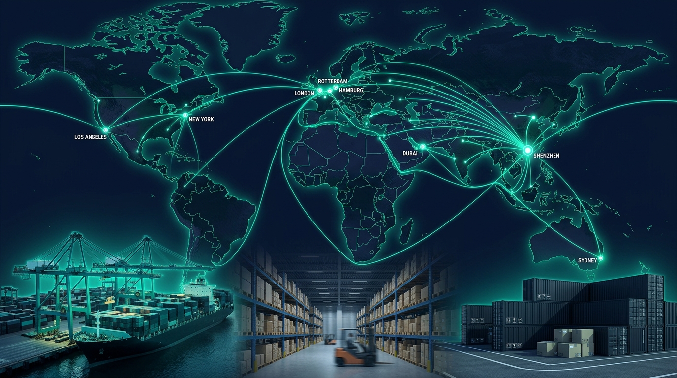 Container shipping and international freight terminal in Shenzhen